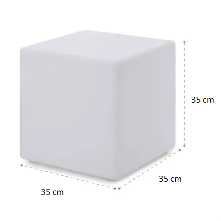 Location de Cube lumineux 35x35 cm - Loc'Vaisselle
