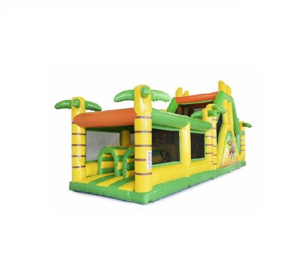 Location de structures gonflables sur le thème de la jungle, prêt à accueillir des enfants en quête de divertissement. Pour animer les fêtes et les événements pour les enfants, en créant un espace de jeu sûr et amusant.