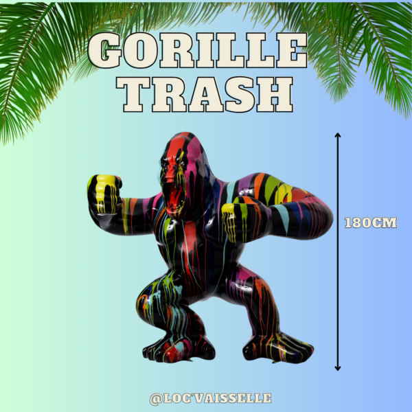 Gorille Trash pour décoration