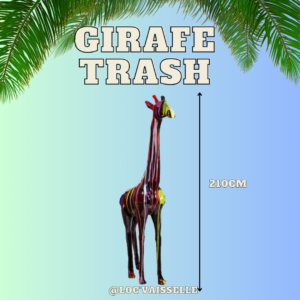 Girafe Trash décoration