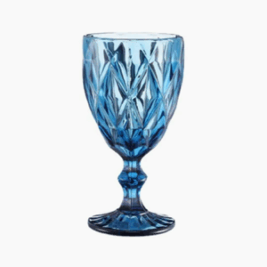 Verre à vin vintage bleu 32cl