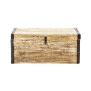 Malle de rangement en bois 80×40 cm